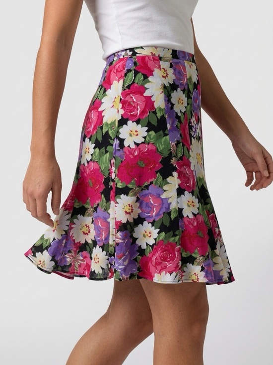 Kim Rogers Dresses & Skirts - Kim Rogers Women's Floral A-Line Midi Skirt Multicolor Size M